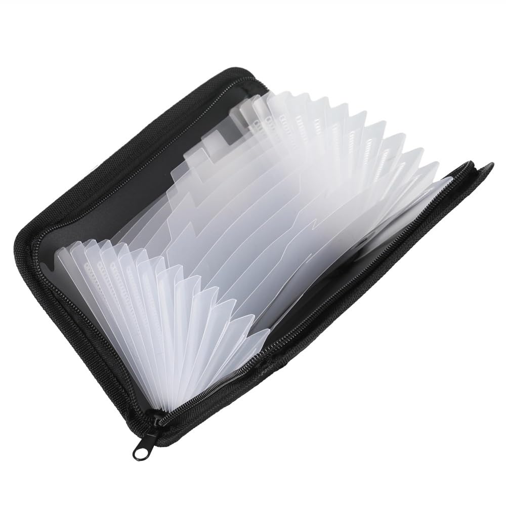 Porte-documents élégant multi-nizer – Pages intérieures en plastique transparent pour reçus et documents Design extensible parfait pour le bureau et la maison