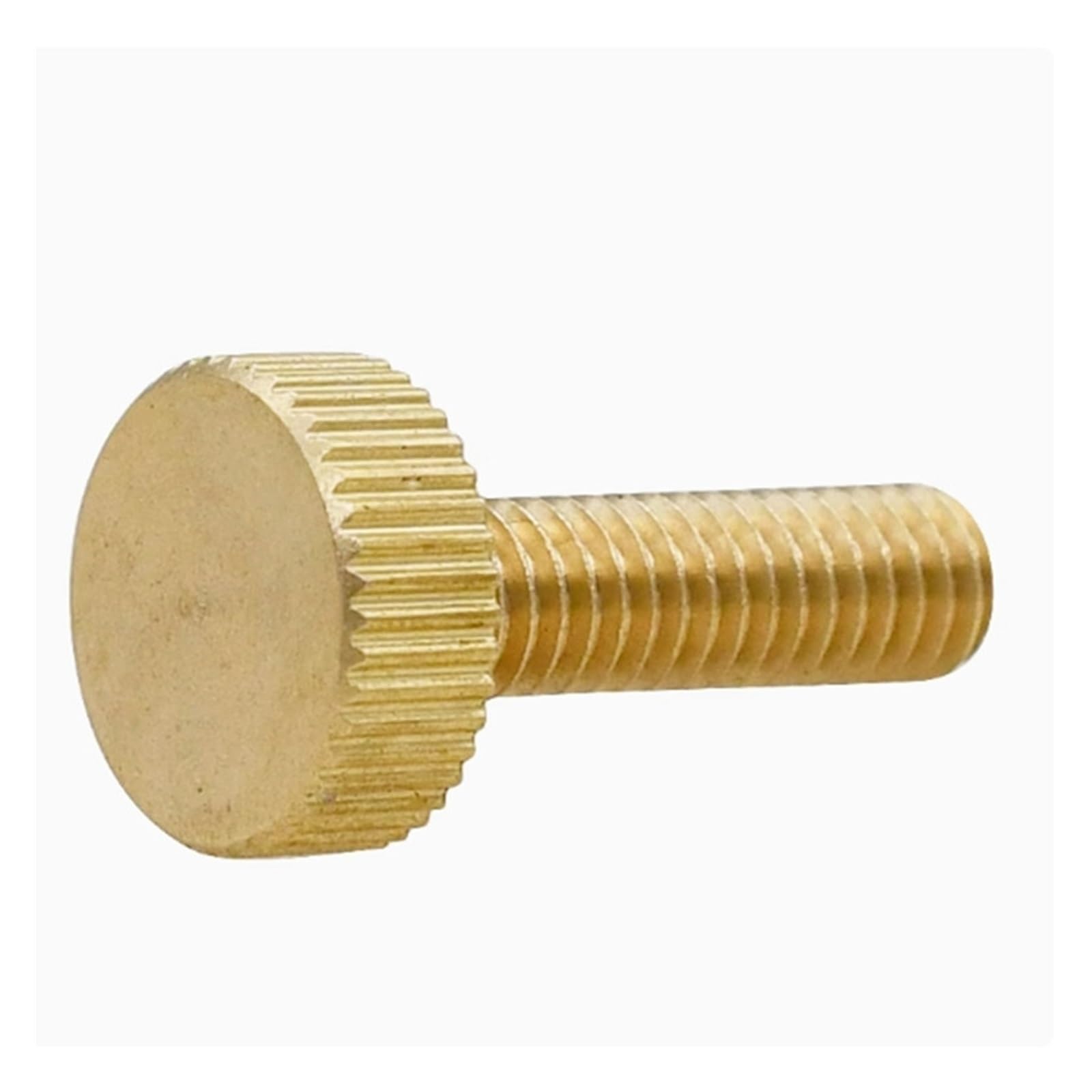 WEKONUMEX Knurled Thumb Screws, Knurled Brass Round Head Hand Tighten Thumb Screws M3 M4 M5 M6 Multiple Lengths(M4X10 5PCS)