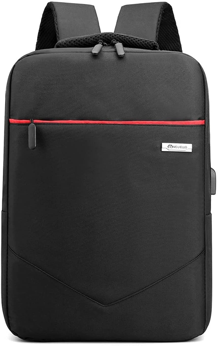 Mochila de tela Oxford negra con alta resistencia al desgaste y acabado premium 8