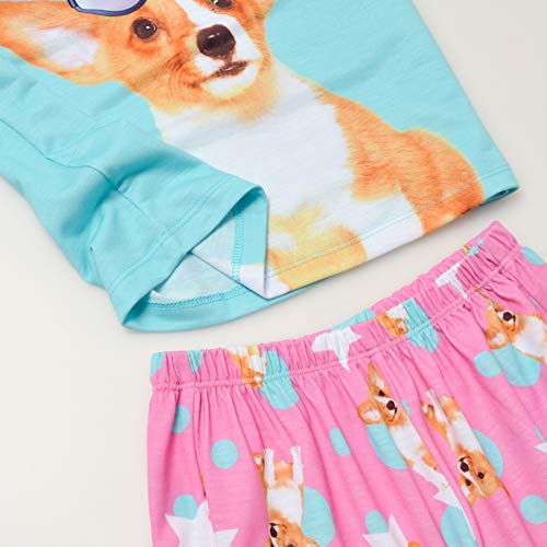 Jxstar Pajamas For Big Girl Dog Pj Set Kids Summer Sleep Shirt Sleepwear,Size 10 11 #TOP4