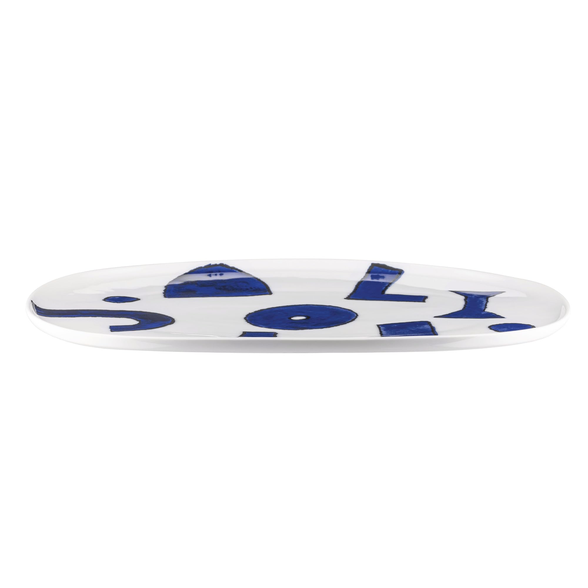 Alessi NF08/22 36 Oval Serving Plate, Porcelain