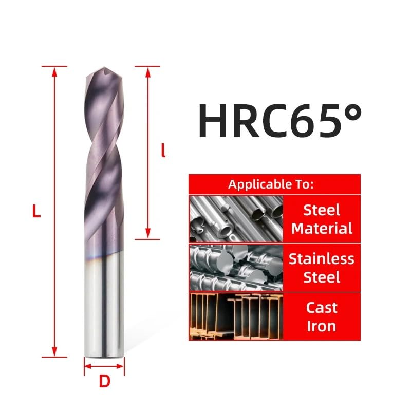 Schaufeln, Wolframstahl-Hartmetallbohrer 1,0–12,5 mm(7.5mm)