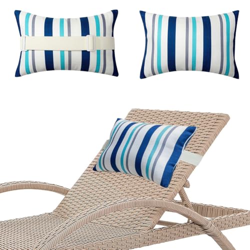 Coussin de tête pour chaise longue imperméable et réglable