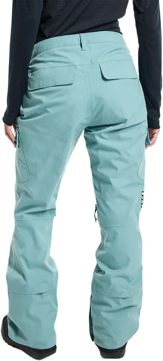 Burton Womens' Gloria 2L Waterproof Stretch Snow Pants (Standard, X-Small, Rock Lichen)