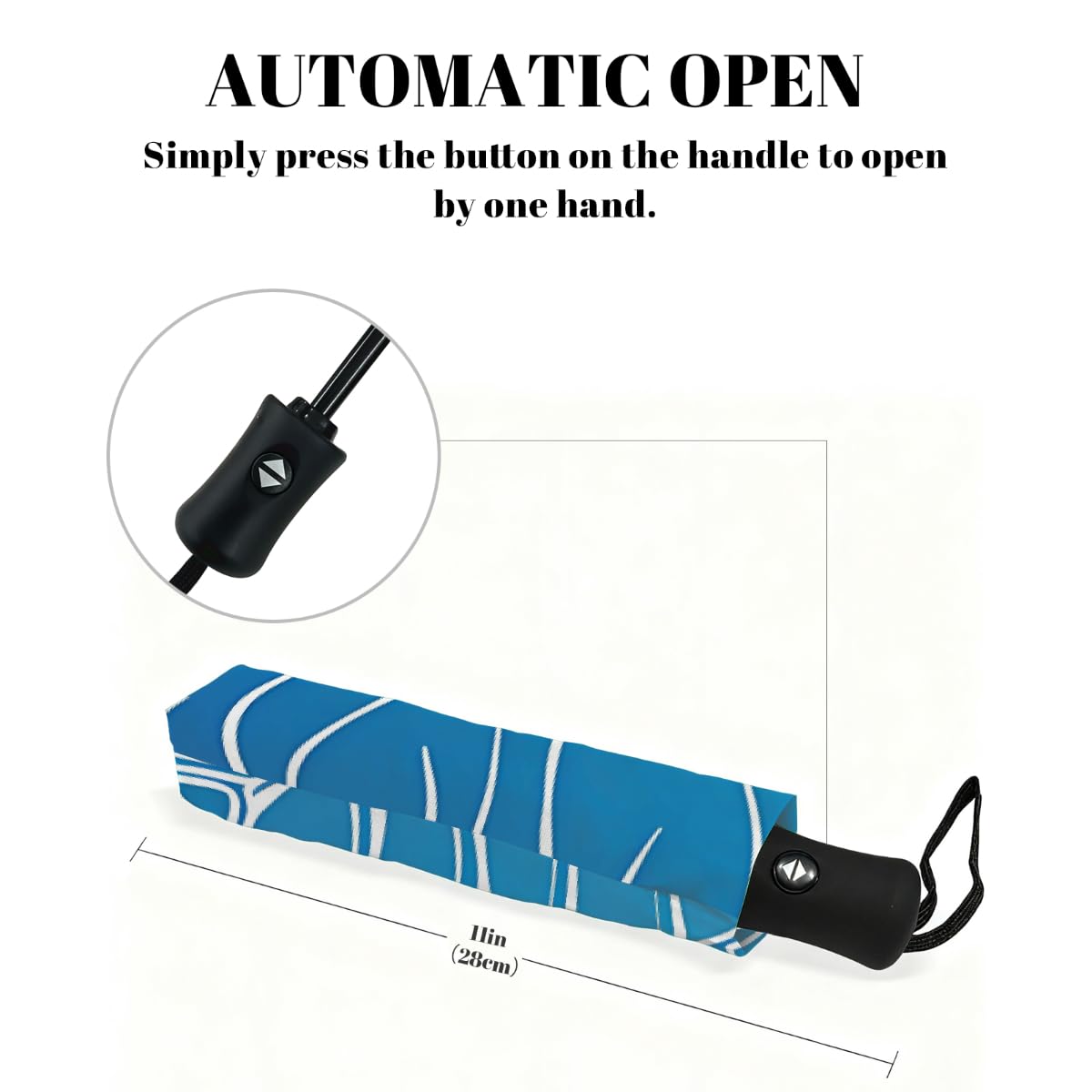 Line Art - Ombrello pieghevole a forma di tartaruga marina, compatto, antivento, impermeabile, con protezione UV, rivestimento nero, leggero, 8 costine, portatile, per pioggia e sole