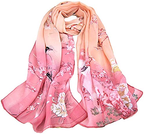 devil Girl's Printed Poly Cotton Scarf, Scarves, Stole & Shawl for Summer & Winter (Peach)-picture-24