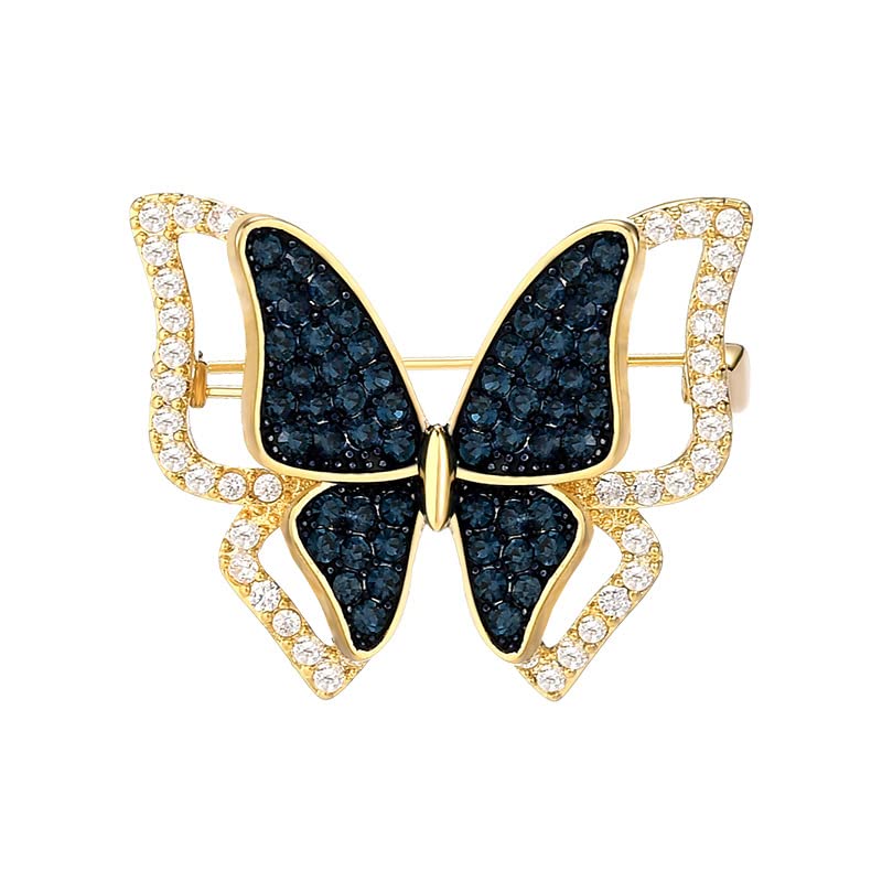 Image of Animal Brooch for Women Rhinestone Brooch Pin 18k Gold Plated Animal Lapel Pin Fashion Jewelry Gift for Mom Wife