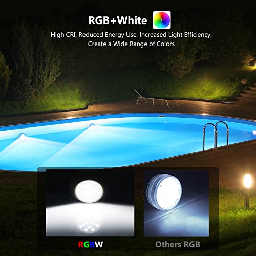 Luz LED piscina sumergible recargable e impermeable IP68 para iluminar el spa 6