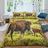 Motif Imprimée 3D: Notre ensemble de literie est technologie réactive d'impression et teinture, motif clair, longue durée de vie. Convient aux enfants, aux adolescents, aux hommes, aux femmes et aux couples. Une housse de couette élégante ajoutera une touche de couleur à la chambre à coucher, à la chambre d'amis, à la chambre d'enfants