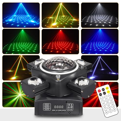 Luce da discoteca, XJG-102 luce per feste, luce LED RGB, proiettore DJ controllato dalla musica, luci DMX, per KTV, riunioni di famiglia, matrimoni, compleanni, Halloween
