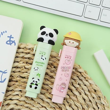 Image of DEOXY Pack Of 5 Eraser Set For Kids, Stationary Set, Rubber Eraser For, Kawaii Erasers, Fancy Erasers For Birthday Return Gift, Multi-Color