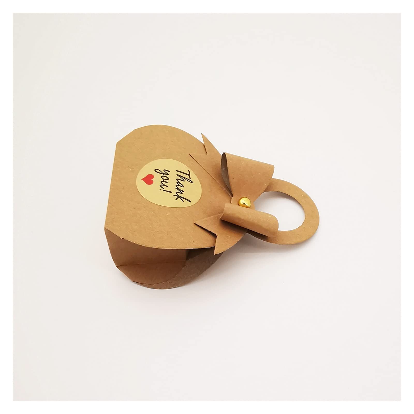 ZZSRJ 100pcs Scatola di Caramelle di Carta Portatile Grazie Piccoli Sacchetti Regalo Fai da Te Biscotti Caramelle scatole di imballaggio bomboniere