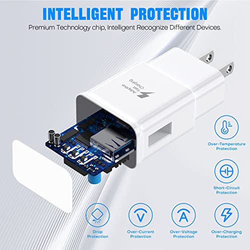 Samsung Charger Fast Charging USB Type C Cable 6ft for Android Samsung Galaxy S10/S10e/S10Plus/S9/S9Plus/S8/S8Plus/A51/A52/A53/Note20/Note10/Note9/Note8/S20/S20+/S21/S21+/S22Ultra/S23/S23Ultra/S23+