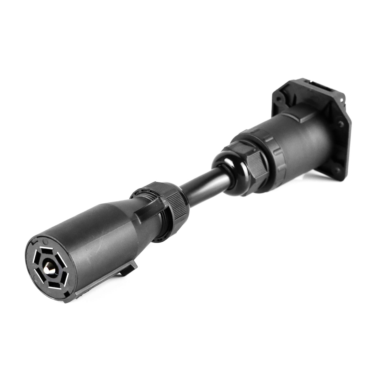 7 Way Connector Adapter with Power Switch Compatible with Vision S Camera Adapter System 7 Pin Adapter for RV Trailer Camera System Replace 2021132201