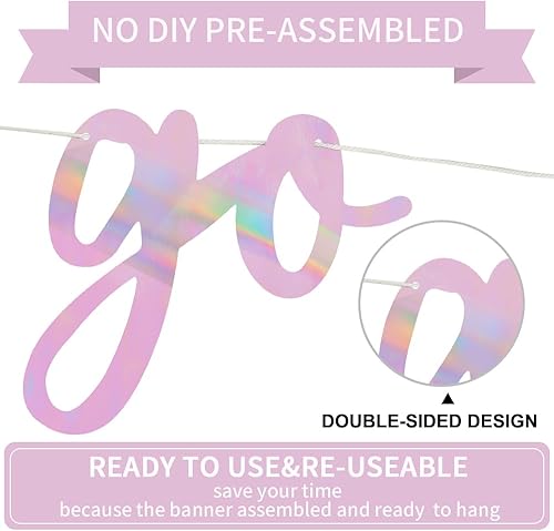 Miniatura 163 de BEISHIDA Cartel Purple Go Shawty It's Your Birthday - No DIY - Cartel de feliz cumpleaños con purpurina con temática de hip hop, pre-encordado