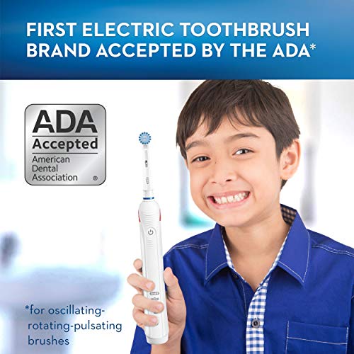 Oral-B Kids Electric Toothbrush With Coaching Pressure Sensor and Timer, White, for Kids 6+