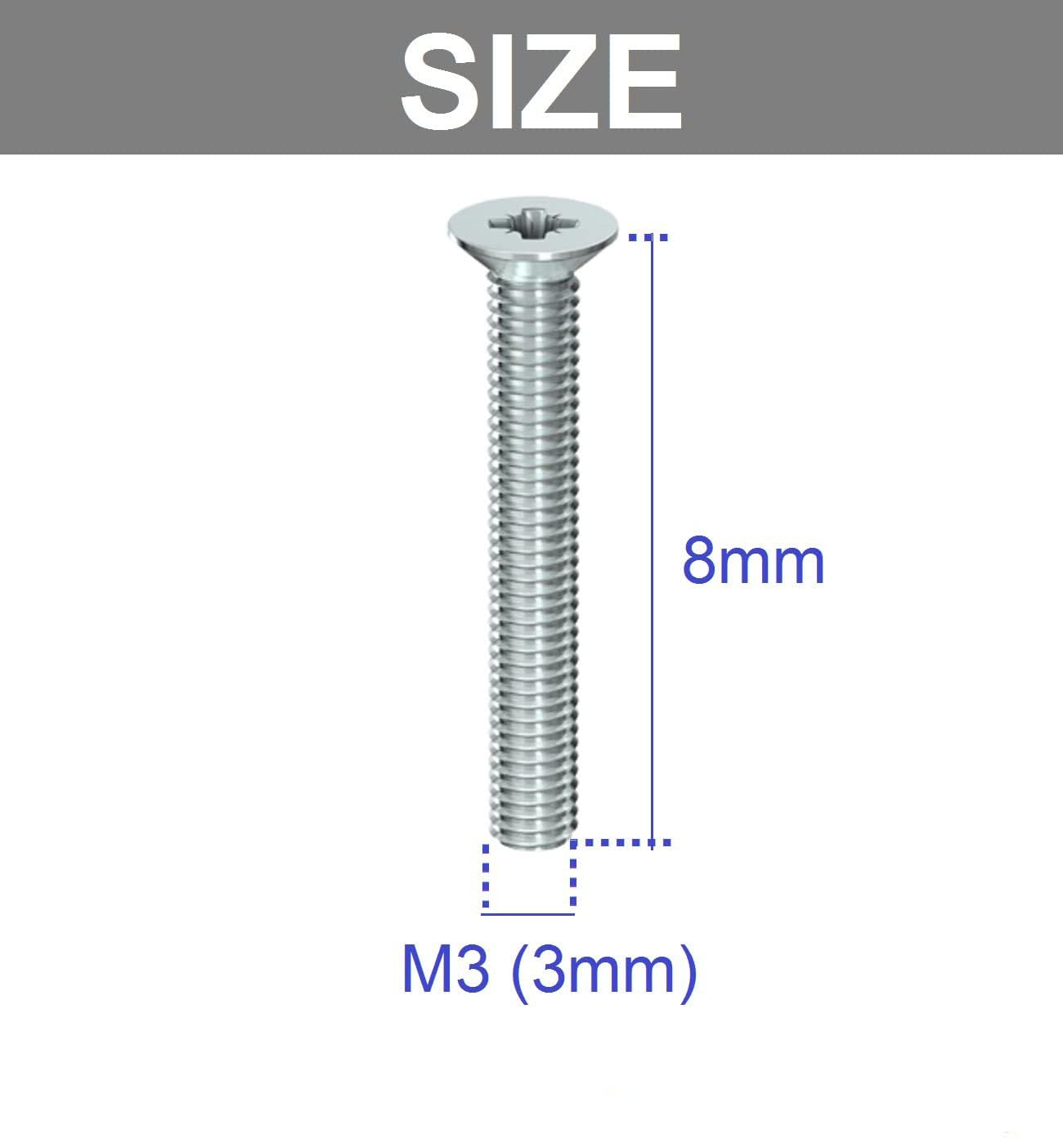TA-VIGOR 100Pcs Hex Socket Countersunk Head Screw Bolts - Image 2