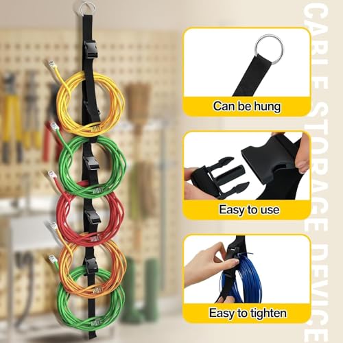 Sangle pour outils et tuyaux réglable en lot de 2