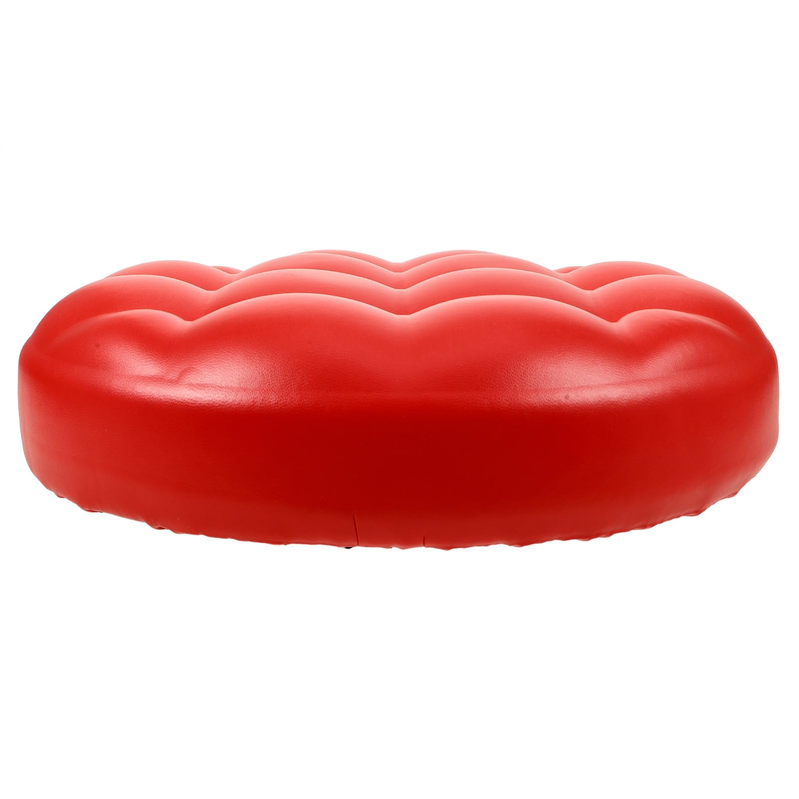 Coussin d'assise rond en cuir synthétique pour tabouret et chaise de bar