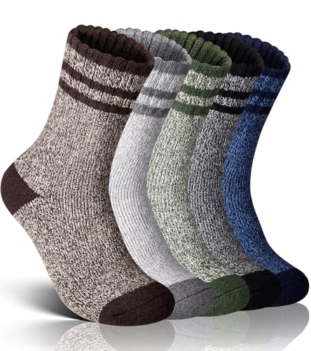 Annsuki 5 Paar Wintersocken Herren, Thermosocken Herren Dicke...