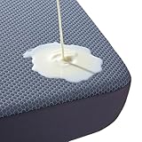 MUXHOMO Waterproof Queen Mattress Protector, Breathable & Noiseless Mattress Cover Queen Size Bed with 8"-21" Deep Pocket, Cooling 3D Air Fabric Bed Pad Cover Washable for Home, Dark Grey