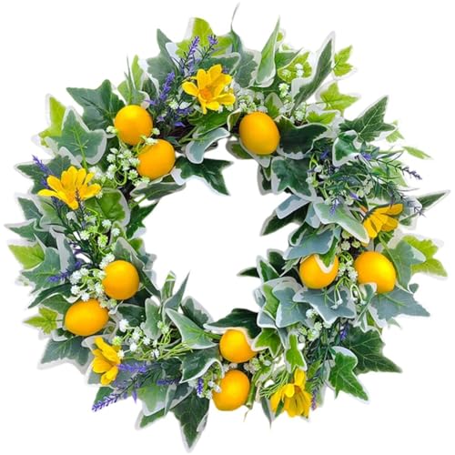 Couronne de citrons artificiels, l'esprit des vacances en Italie sur votre porte d'entrée - 2