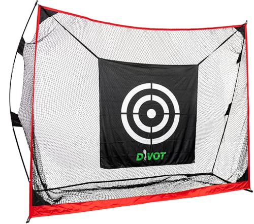 Divot Golf 9x7x3.6 Deluxe Training Net Black Nets New
