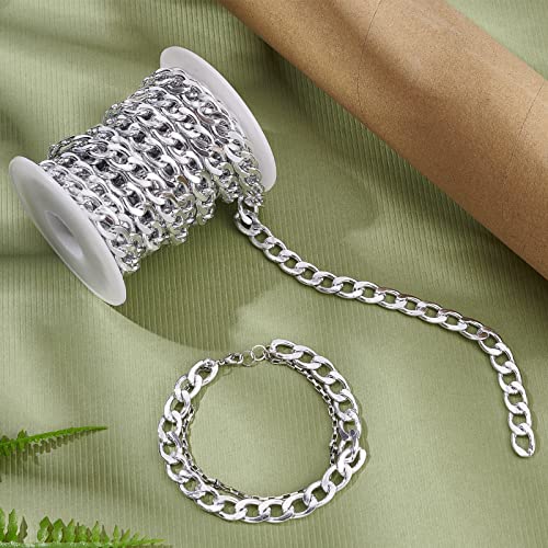 Chaîne en aluminium anti-nœuds de 5m pour fabriquer vos bijoux