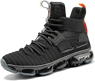 JMFCHI Kid's Basketball Shoes High-top Sports Shoes Sneakers Durable Lace-up Non-Slip Running Shoes