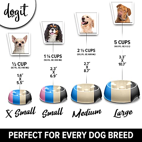 Dogit Hunde Antischling Napf, Hundenapf, 140ml, pink