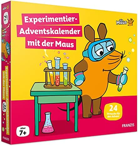 FRANZIS Experimentier-Adventskalender mit der Maus | 24 Experimente zum Staunen, Lachen und Rätseln | Ab 7 Jahren