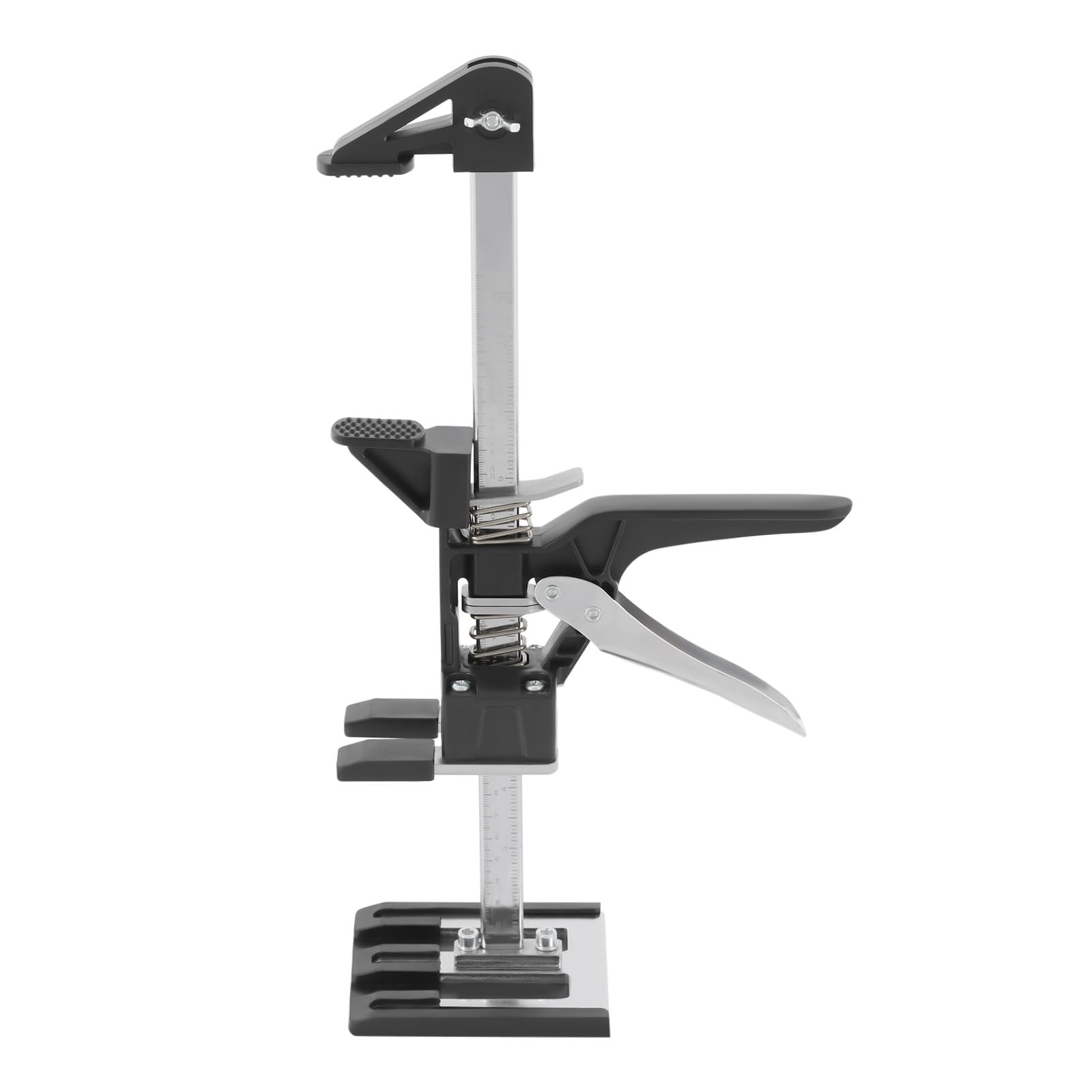 2 Pack Schrankheber 220kg Traglast Hebebockwerkzeug Möbelhebevorrichtung Für Küchenschrank Montage 39-59.5cm Höhenverstellbar Schwarz Silber