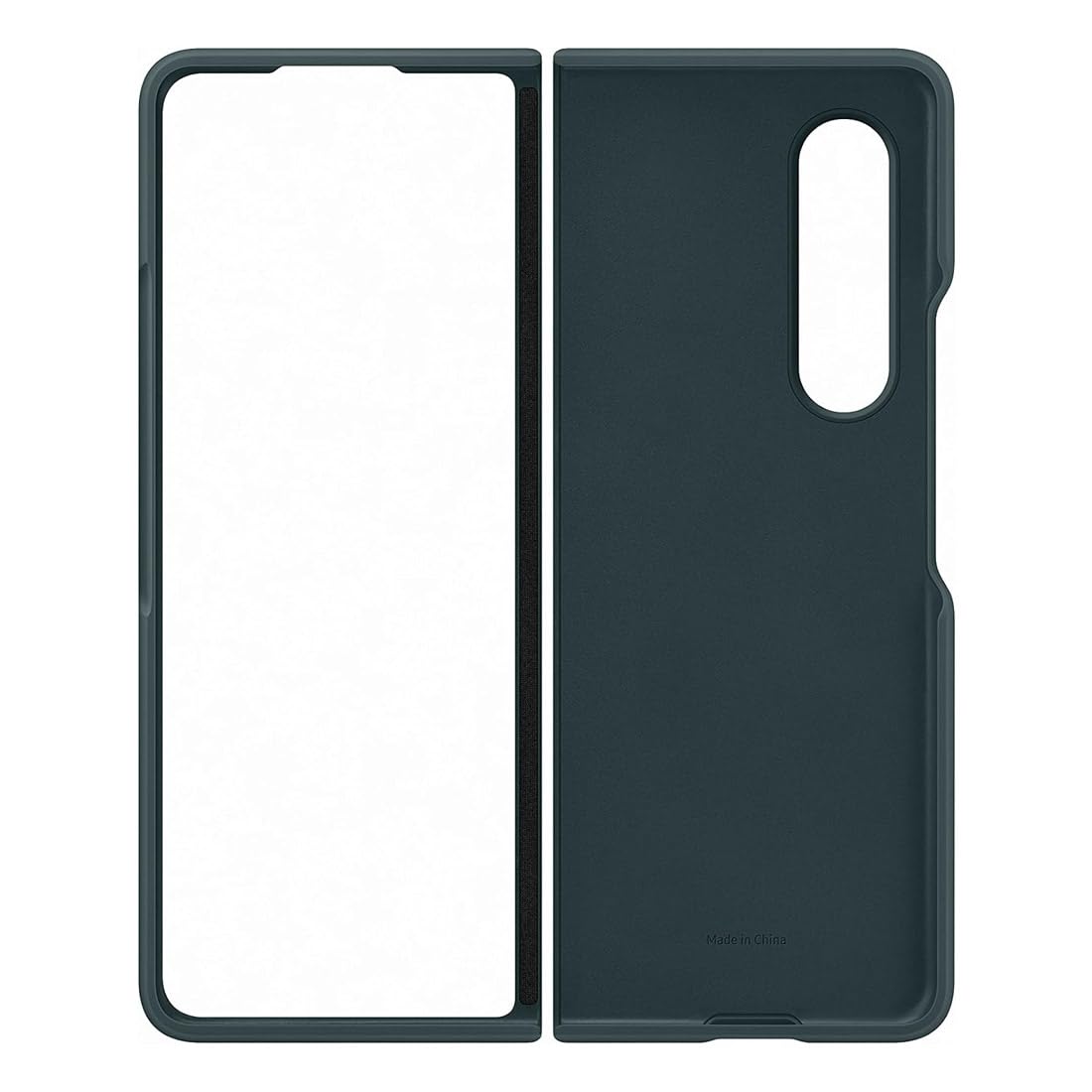 Samsung Silicone Cover Smartphone Cover EF-PF926 für das Galaxy Z Fold3 5G, Handy-Hülle, Silikon, Schutz Case, stoßfest, dünn und griffig, Grün
