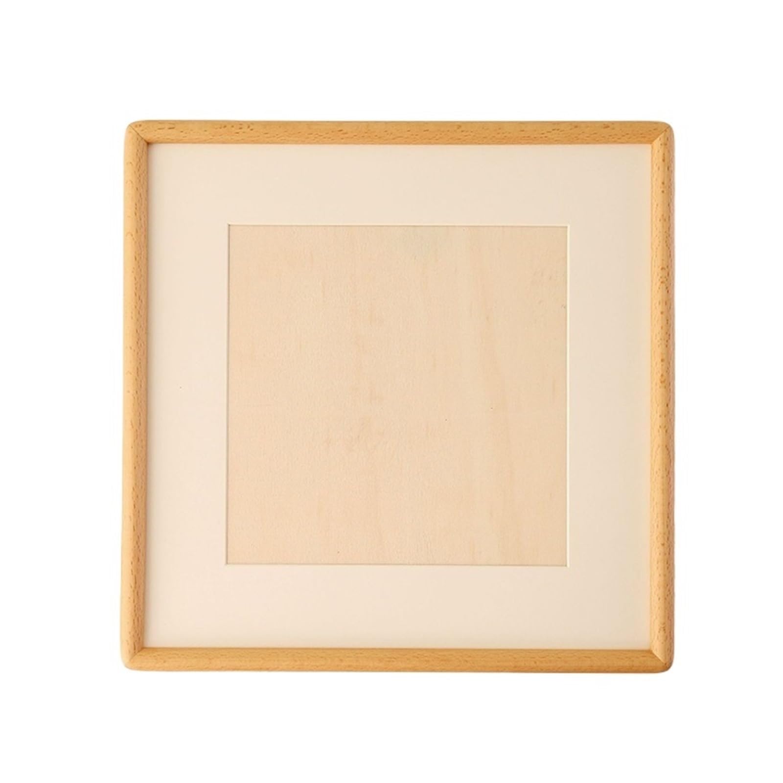 Solid Wood Picture Frame - Black Walnut Rounded Corner Square Photo For Photo And Picture(Beech wood,25x25cm 10Inch)