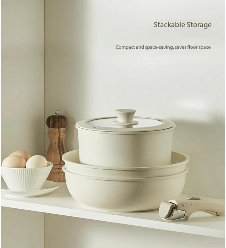 Easy to clean Tourmaline Flat Bottomed Frying Pan Steak Stir Non Stick Household Cookware Set Kitchen