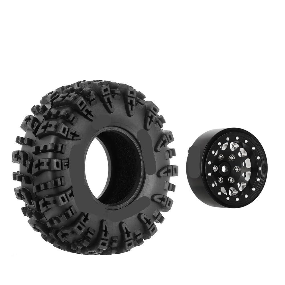 Mud Terrain S5 Swamp Claw 1.3" Wheel Tires Set Kompatibel mit 1/18 1/24 Scale RC Crawler und Off-Road Fahrzeugen