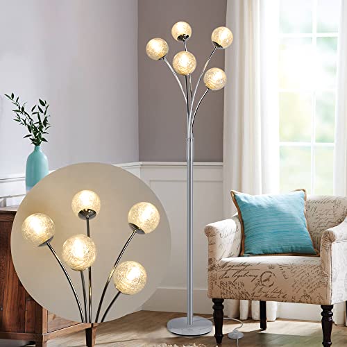 Lampadaires à LED du globe moderne 5 lumières pour salon et maison contemporaine