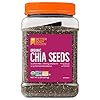 BetterBody Foods Organic Chia Seeds with Omega-3, Non-GMO, Gluten Free, Keto Diet Friendly, Vegan, Good Source of Fiber, 2 lbs, 32 Oz