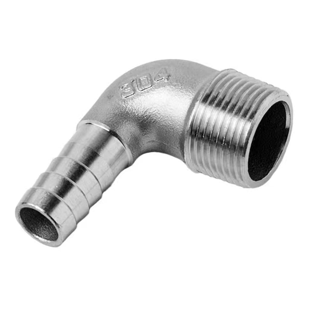 1 szt. 304 SS kolanko rurowe 90 stopni - króciec węża 20/25/32/38/40 mm do 3/4", 1", 1-1/2", 1-1/4", 2" złącze z gwintem zewnętrznym(1-1/2"x32mm)