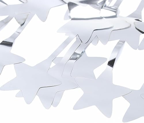 Miniatura 8 de Cortinas de flecos de papel de aluminio con estrellas doradas, telón de fondo metálico, cortina de flecos de oropel de papel de aluminio para
