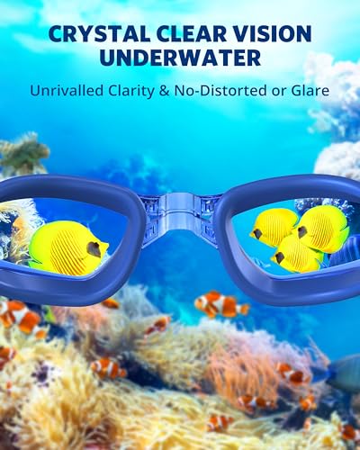 Image of Aegend Swim Goggles, Swimming Goggles No Leaking Full Protection Adult Men Women Youth