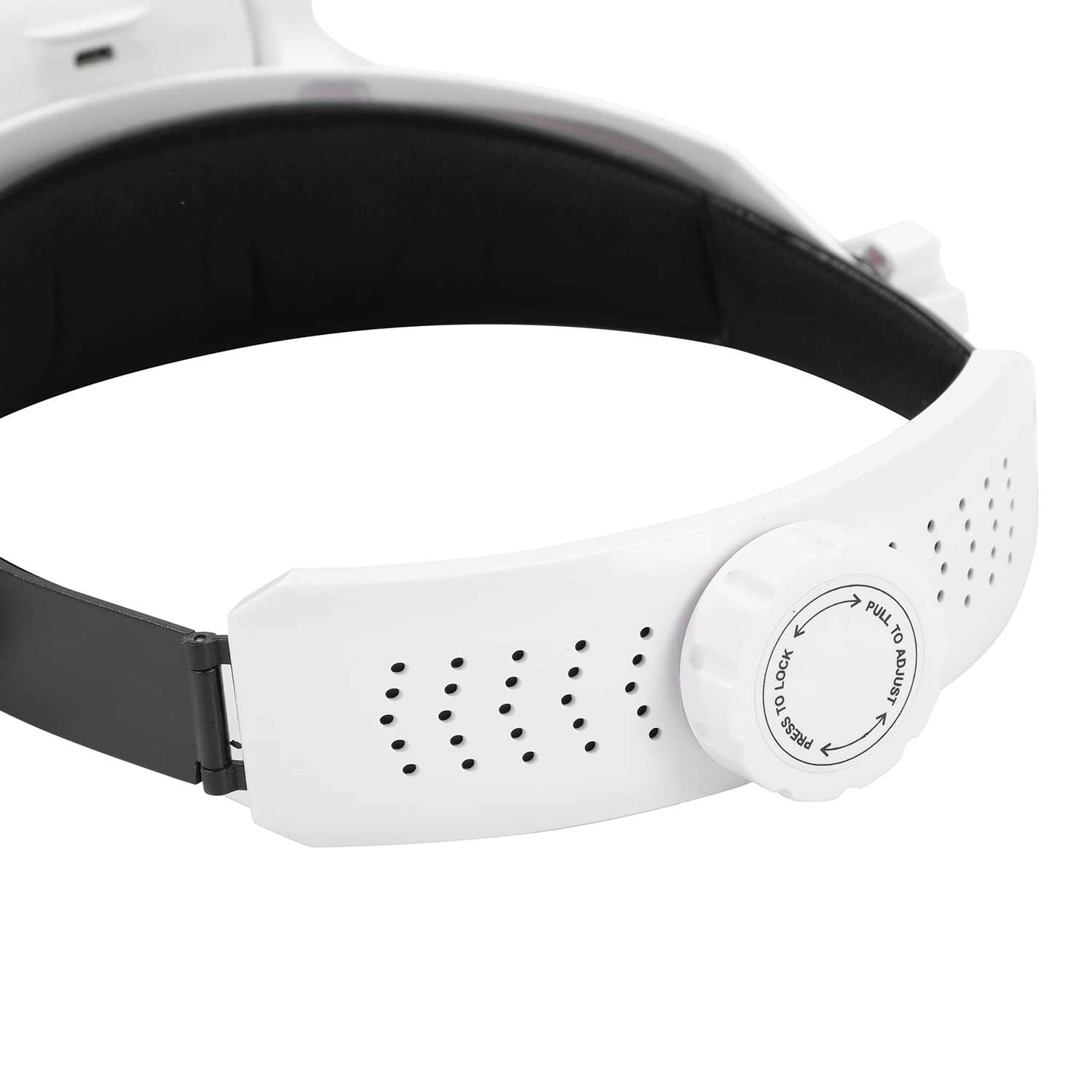 NEW FLASH Lupa na głowę ze światłem LED, ładowana przez USB, zestaw głośnomówiący do montażu na głowie, lupa z 6 odłączanymi soczewkami do pracy w bliskim czasie do czytania biżuterii, rękodzieła, elektroniczna naprawa 406202