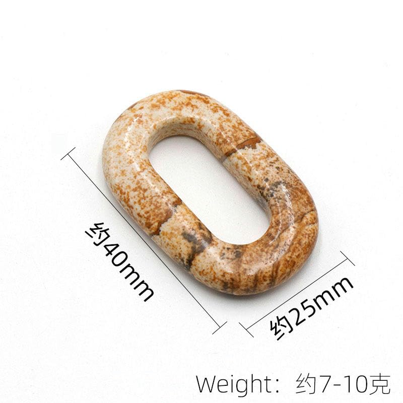 40 x 25 mm, 10 szt., owalne okrągłe koraliki z kamienia naturalnego do produkcji bransoletek, koraliki z naturalnego kamienia szlachetnego/charms/wisiorek do produkcji biżuterii