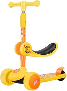 Scooters for Kids Scooters for Adults Scooter For Kids With Light Up Wheels Adjustable Height Foldable Kick Scooters 5cm Enlarged Thick Flashing Wheel Height Adjustment 59cm~73cm Multi-color Optional