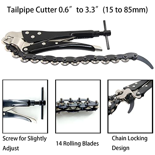 Macwork 2Pcs Tubing Cutter Set With Heavy Duty Pipe Cutter And Locking Exhaust Pipe Cutter #TOP2