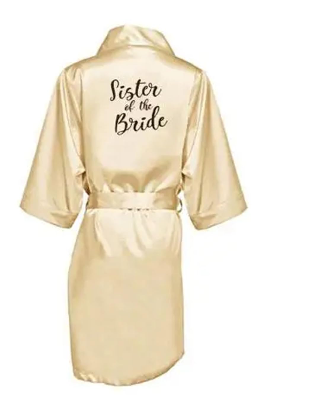 Yeuyyben Abiti da sposa da damigella d'onore per le donne abito da festa nuziale abito da notte in raso di seta kimono accappatoio estivo