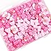 Resin Charms Slime Charms 50Pcs Pink Cute Resin Bow Embellishments Bulk Mixed Ornament Decorations Accessories