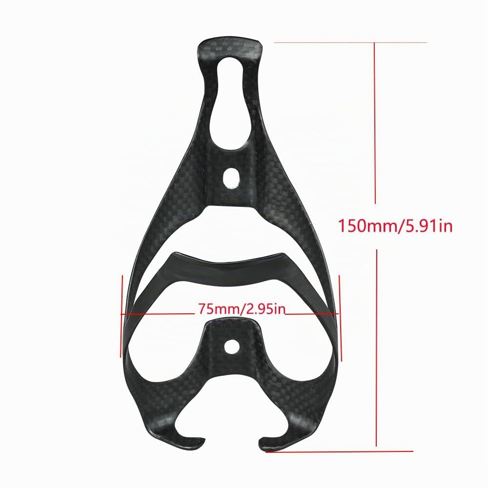 Portaborraccia per bicicletta,Portaborraccia Carbon Bici 15g leggero e resistente, per bici da strada e mountain bike (MTB), portaborraccia universale (3K03-2)