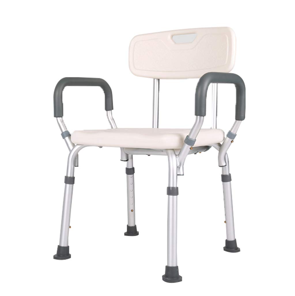 Con Respaldo En El BañO, Altura Ajustable, Silla De Ducha para Personas Mayores con Discapacidad