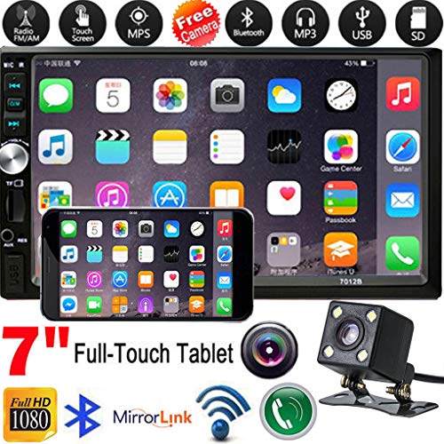 iOS Android Car Navigation Stereo Double Din Media Car Stereo 7 Inch Touch